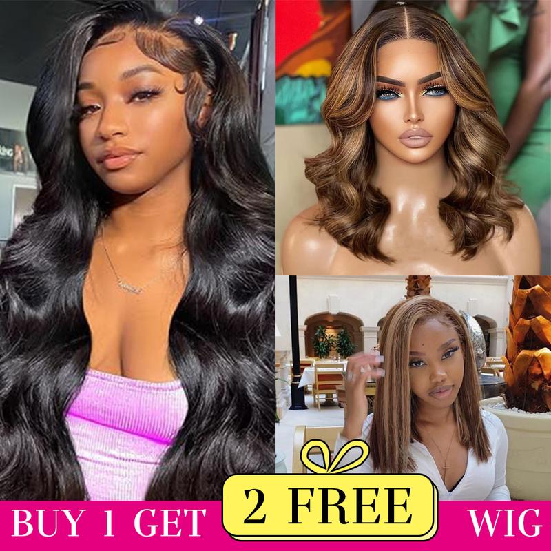 [Combo sale 26"&22"&22"]  Buy 1, Get 2 FREE! The Ultimate 3-Wig Style Bundle: Curly, Straight & Body Wave. 180% Density, Pre-Plucked.
