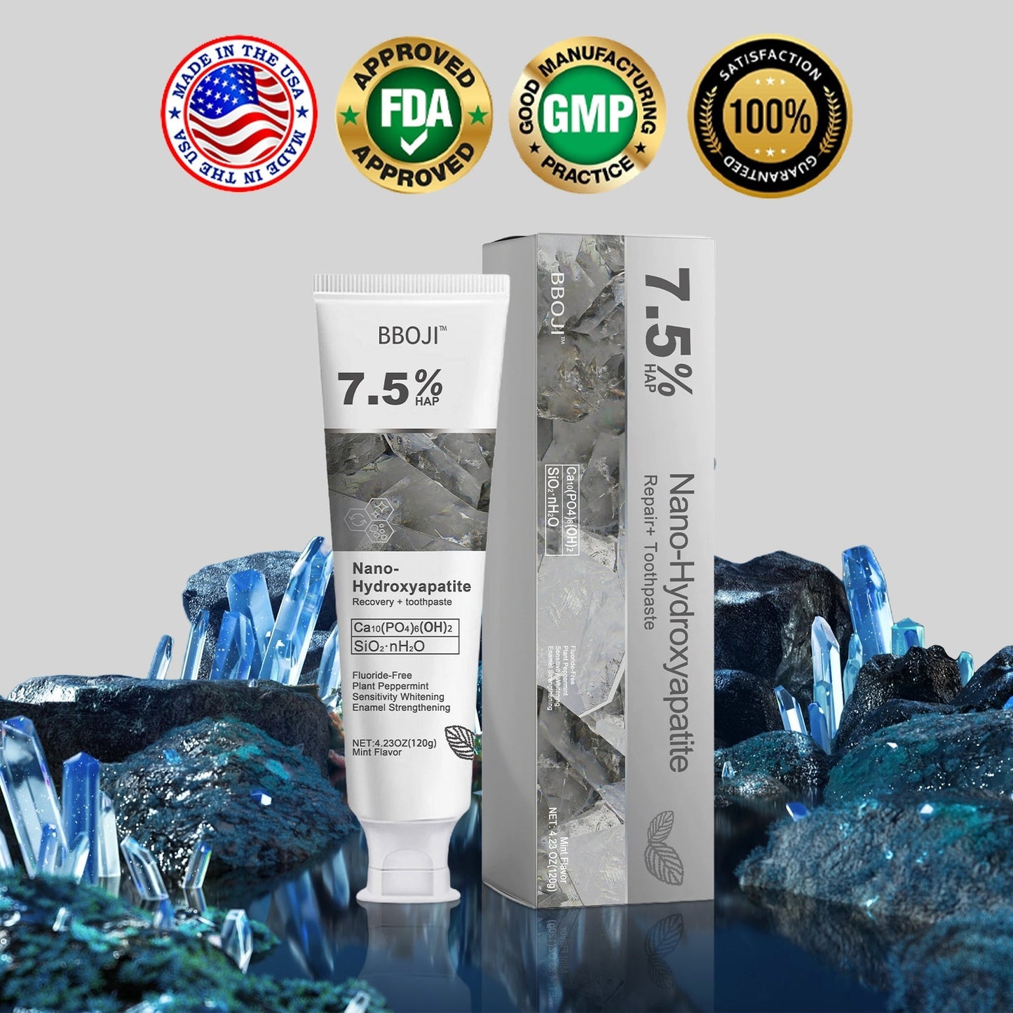 🔥Ends Tonight: Get 60% OFF Before It’s Gone!🎁 BBOJI™ Fluoride-Free Hydroxyapatite Toothpaste – Gentle Whitening & Enamel Strength for Sensitive Teeth