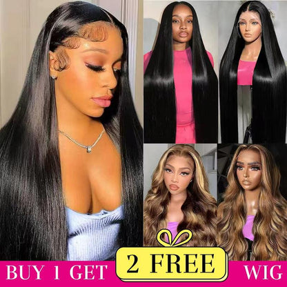 [Combo sale 26"&22"&22"]  Buy 1, Get 2 FREE! The Ultimate 3-Wig Style Bundle: Curly, Straight & Body Wave. 180% Density, Pre-Plucked.